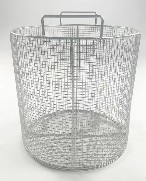 round medical instrument stainless steel 304 316 drop tube  for disinfection cleaning basket