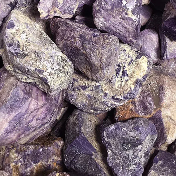 Natural jade raw stone wholesale high quality purple jade rough stone for sale