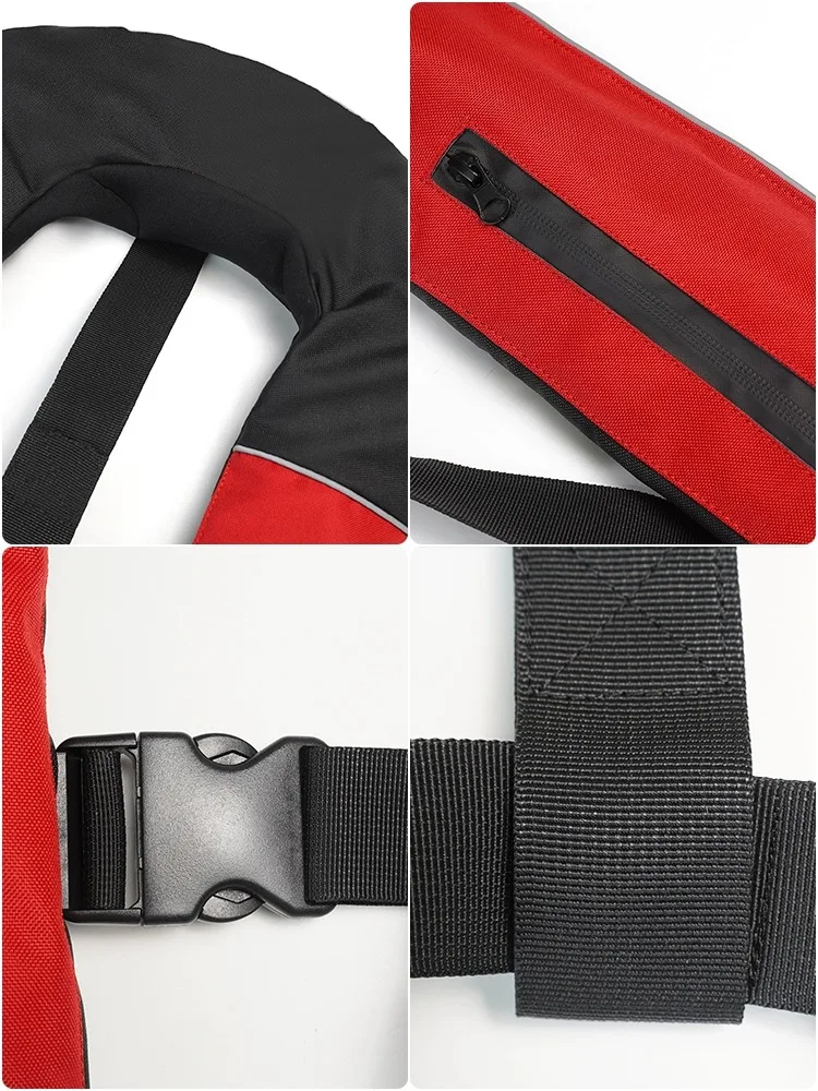 Oem Factory Super Buoyancy Inflatable Life Jacket Life Vest For Adults Water Sports Safety Life Jackets Swimming Rescue