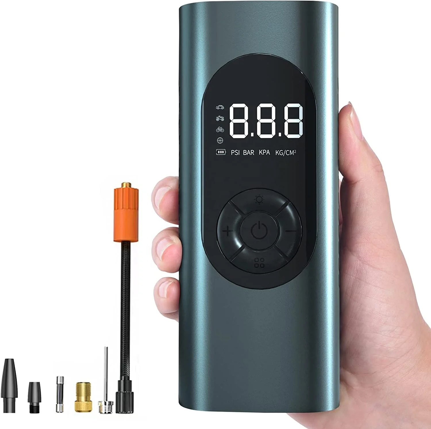 New Arrival Wireless digital mini portable battery cordless car air pump compressor tire tyre inflators rechargeable bicycle