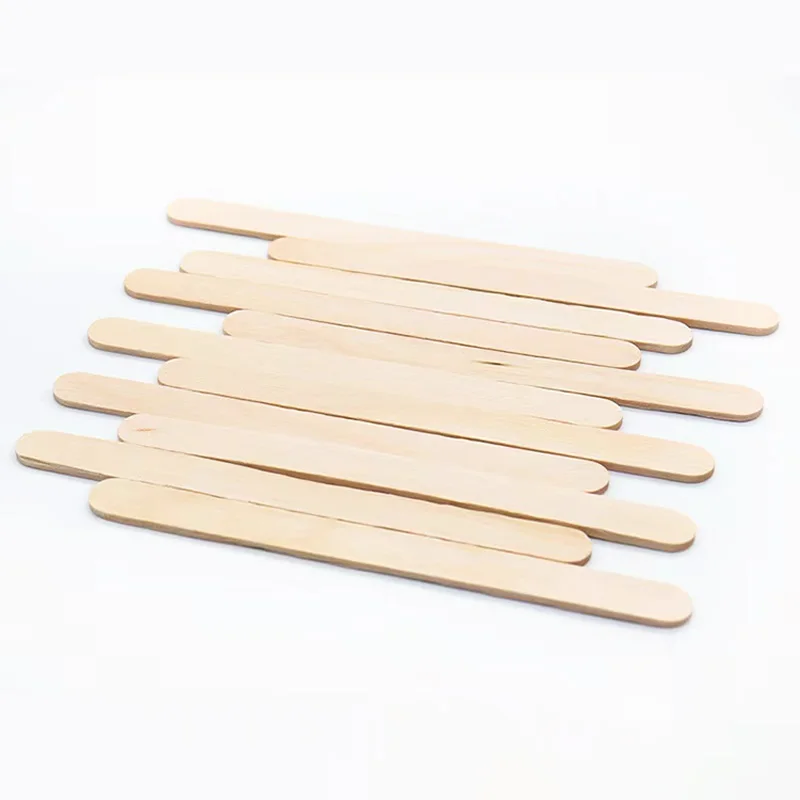 Disposable birch wood ice cream stick 114mm ice cream stick ice cream wooden spoon