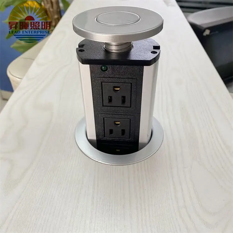 factory direct sale Pop socket tripod in kitchen, alloy stretched vertical UL  power socket