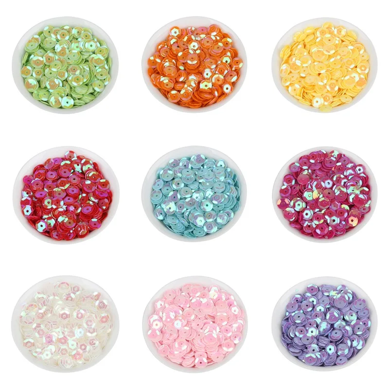 Loose sequins Bulk Sequins Paillette Round Shape flat Sequins for Sewing Garment Clothing Crafts Jewelry Bags Clothes