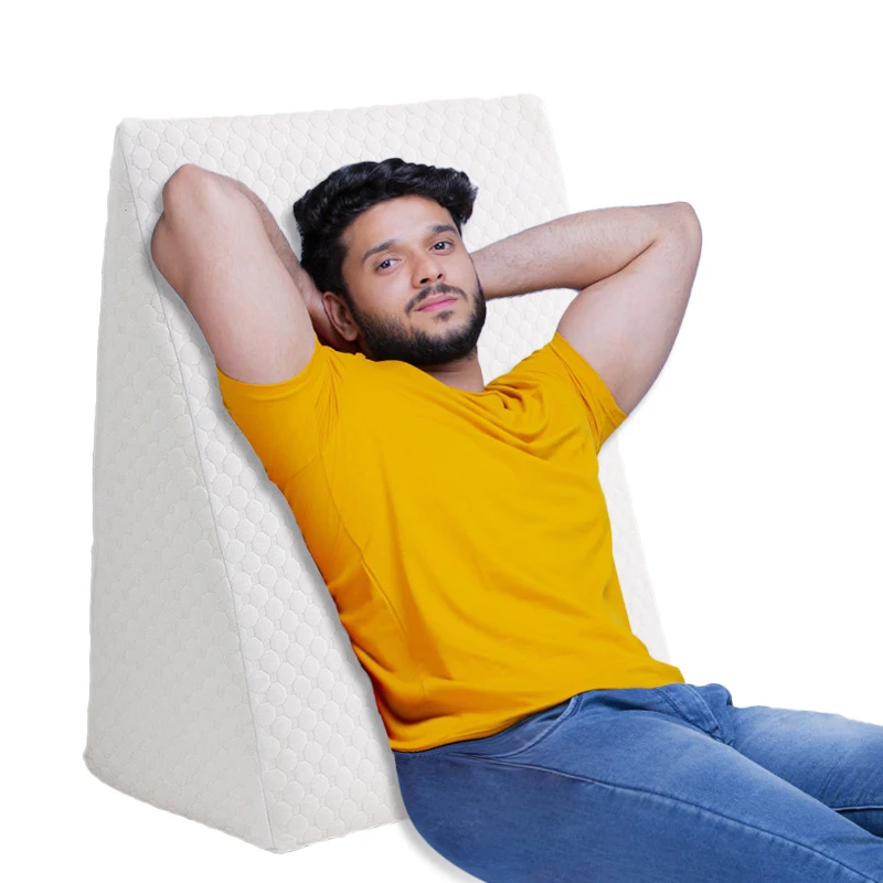 Headboard Sleeping Reading Rest Leg Elevation Back Support Triangle Wedge Bed Pillows