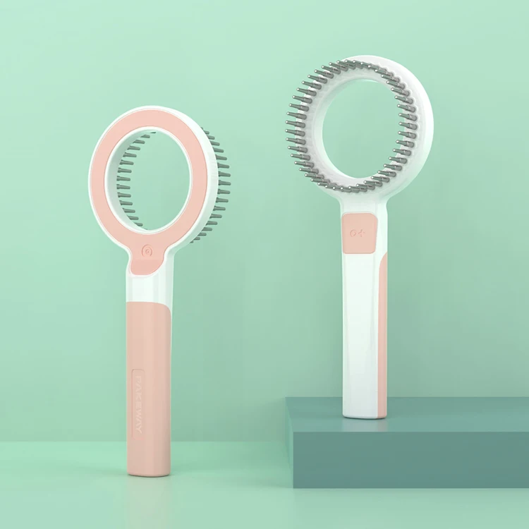 
Online Shop Hot Selling Hairdressing Folding Mirror Comb Pet Grooming Combs For Dog Cats Short Long Hair Remover 