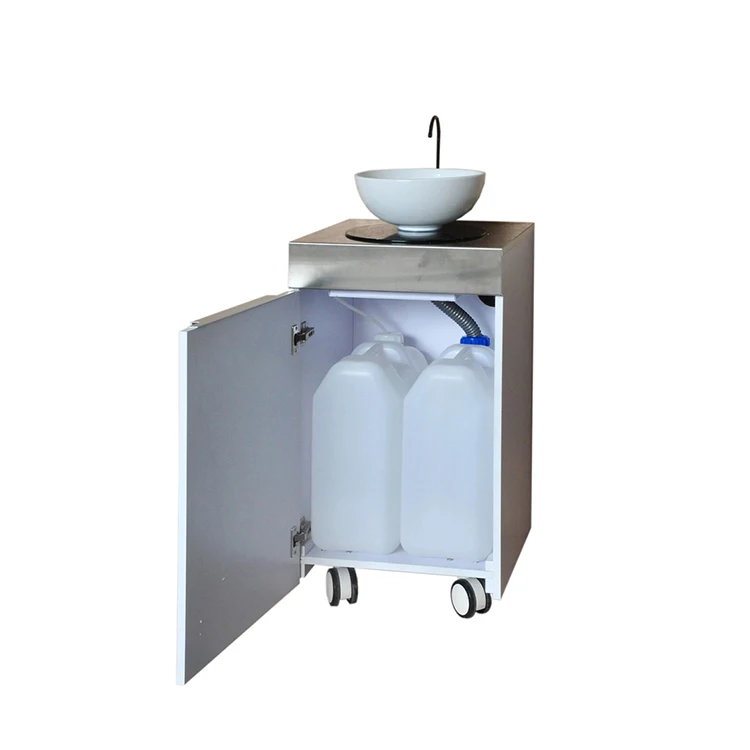 Tiada Paip Hitam Putih Kisen Salun Mangkuk Syampu Mudah Alih Elektrik Sinki Besen Basuh Tangan Dengan Haba dan Roda Tangki Air