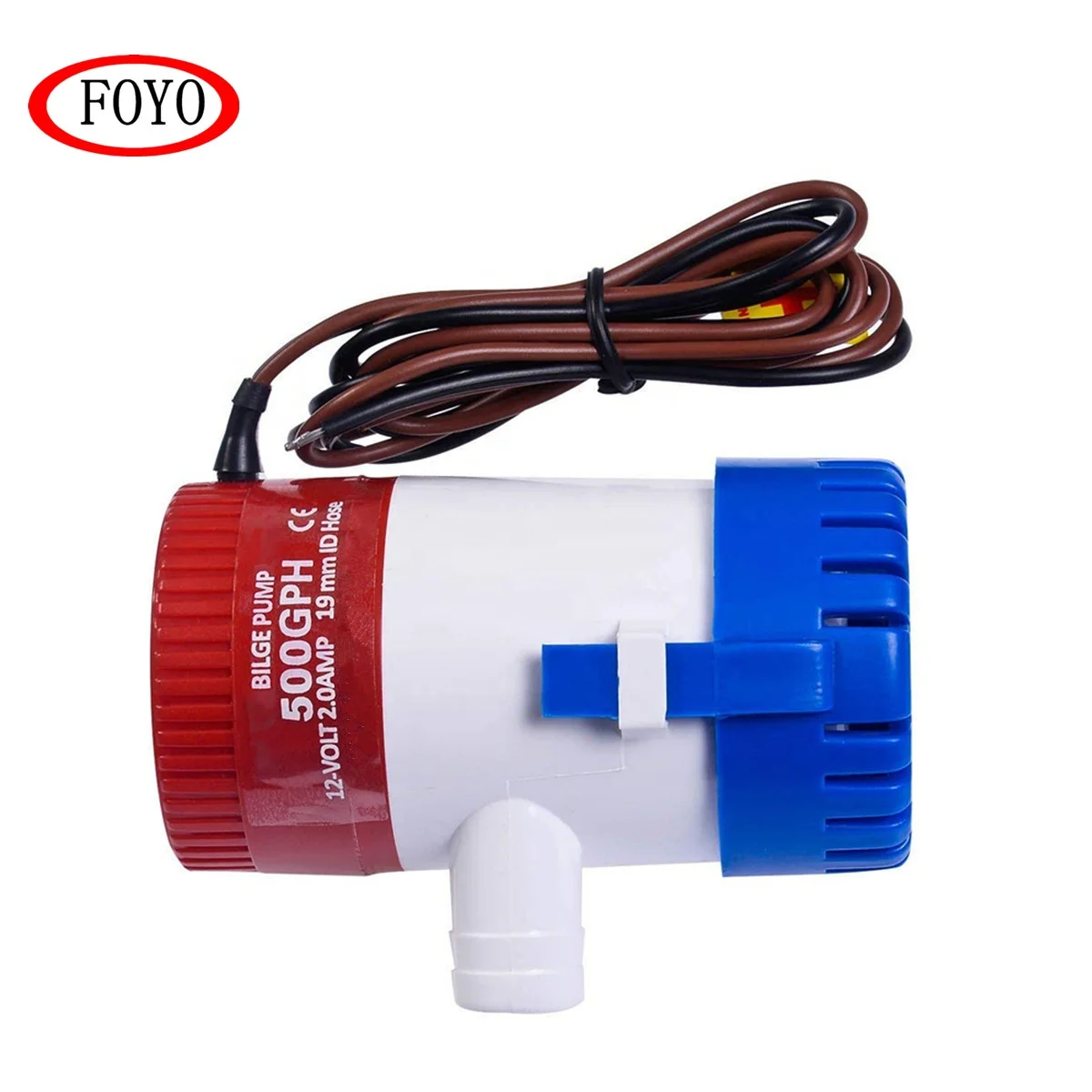 Погружной откачивающий водяной насос Foyo по низкой цене, 12 В постоянного тока, 500 галлонов в час, Неавтоматические морские электрические откачивающие насосы для бассейнов