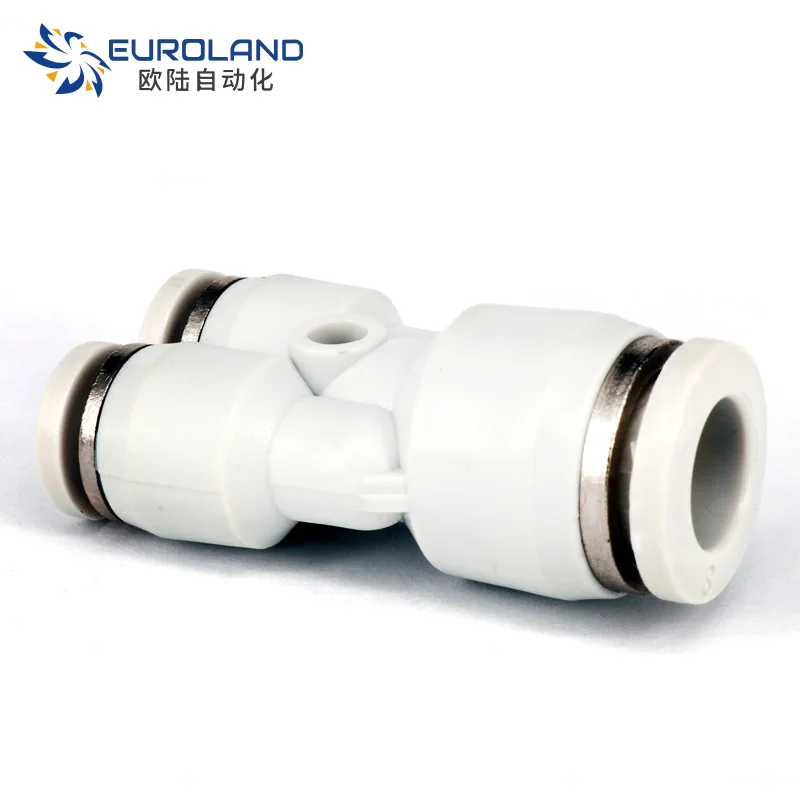 China Factory Supply Plastic Quick Connector Air Fittings Union Y Fitting Pneumatic