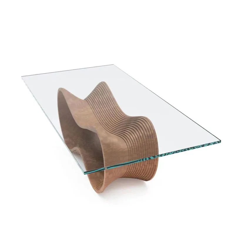 modern big square glass top solid wooden base dining table for set 4 6 8 10 seater chairs living room furniture