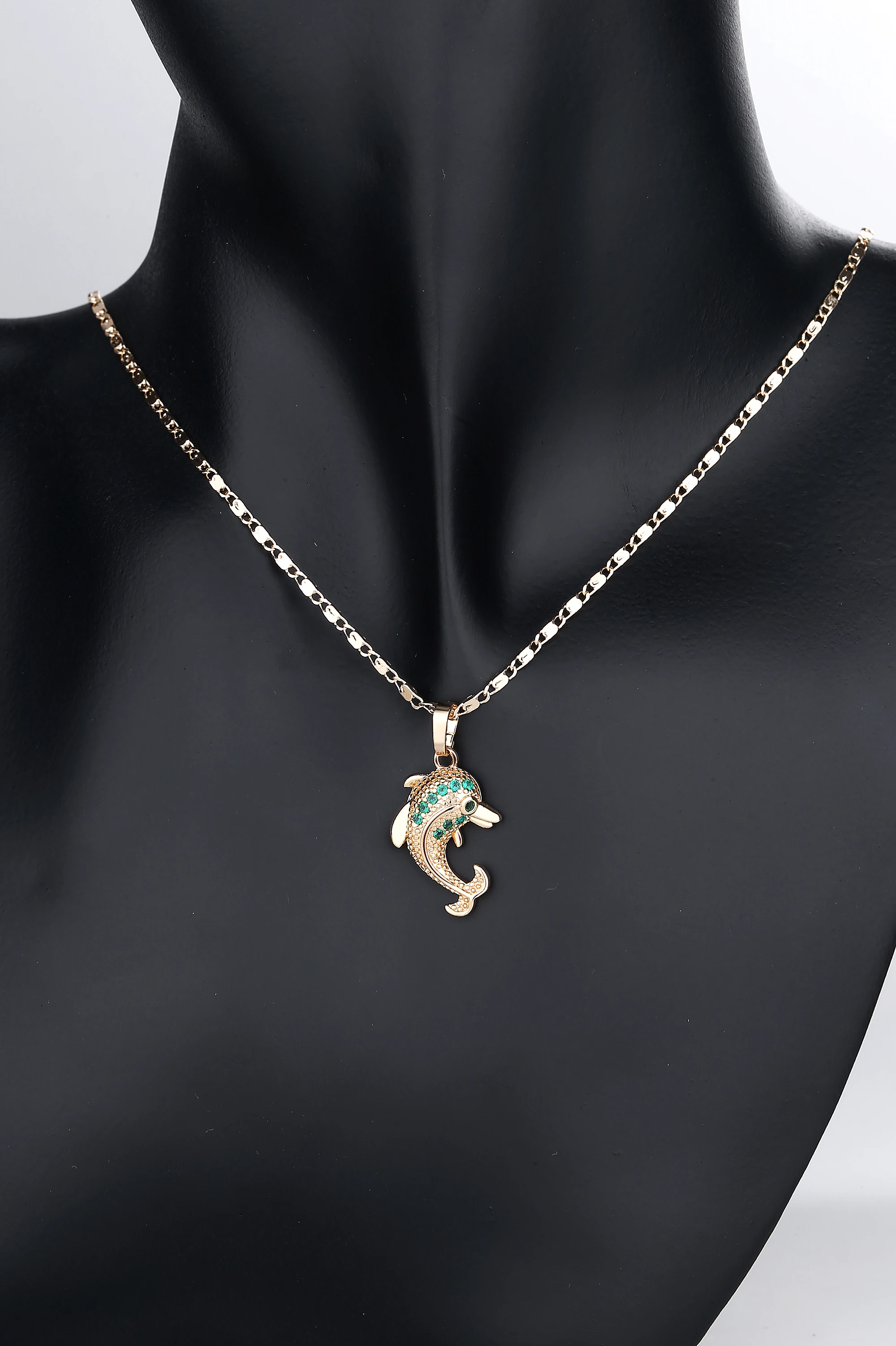 2023 Luxury High Quality Women Emerald Bridal Wedding 18K Solid Gold Big Cubic Zirconia Jewelry Set  For Nigerians