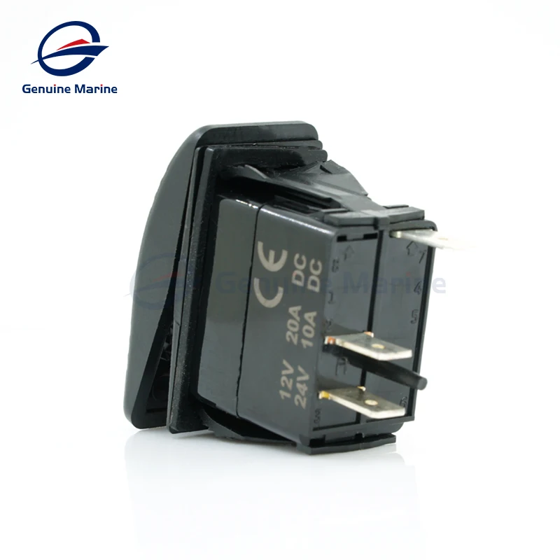 Boat Yacht Car RV Caravan 12V DC IP68 LED Red and Green Light Indicator Waterproof Single Pole Marine Switch