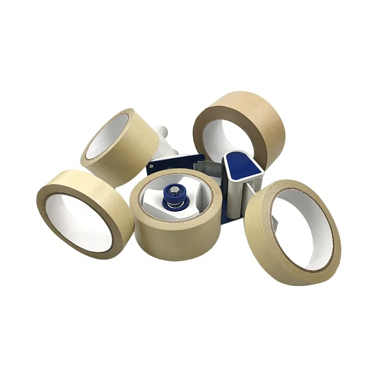
Non Pollution Paper Tape Printed Kraft Paper Tape Logo Kraft Paper Roll 