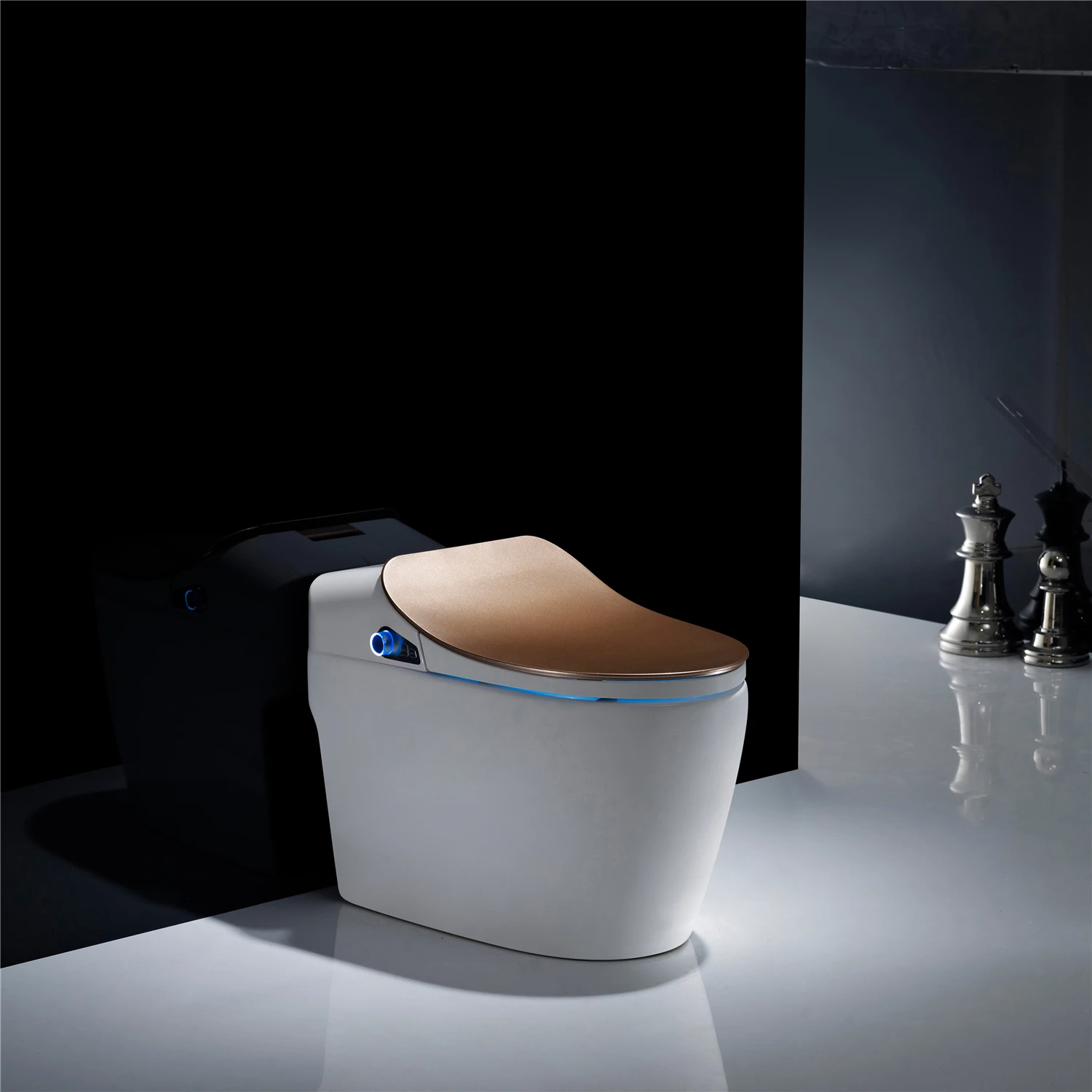
New design home bathroom floor mounted ceramic intelligent smart toilet for sale 