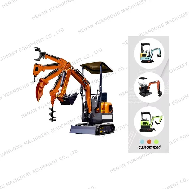 Free Shipping 1 Ton 2 Ton  Mini Excavator Epa Engine 3.5 Ton Crawler Micro Digger Hydraulic Farm Small Excavator For Sale