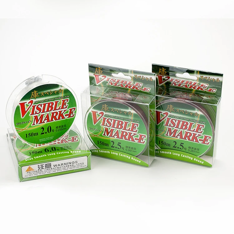 Japan imported silk Nanometer material nylon monofilament 150m Super strong pulling force Fishing line