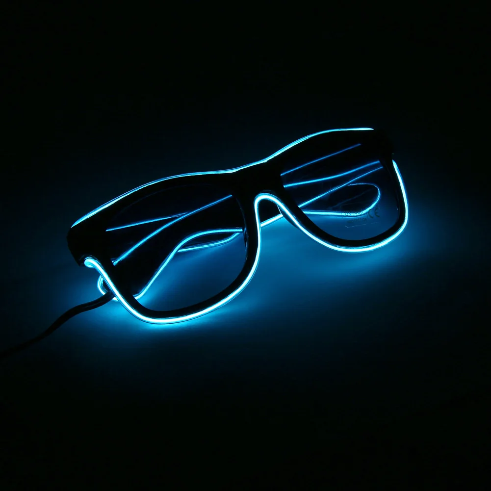 Hot sale led glasses, green color neon glasses, popular party glasses for Halloween
