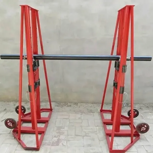 Heavy Load Cable Drum Jack Hydraulic Stringing Equipment Grounding Cable Reel Stand