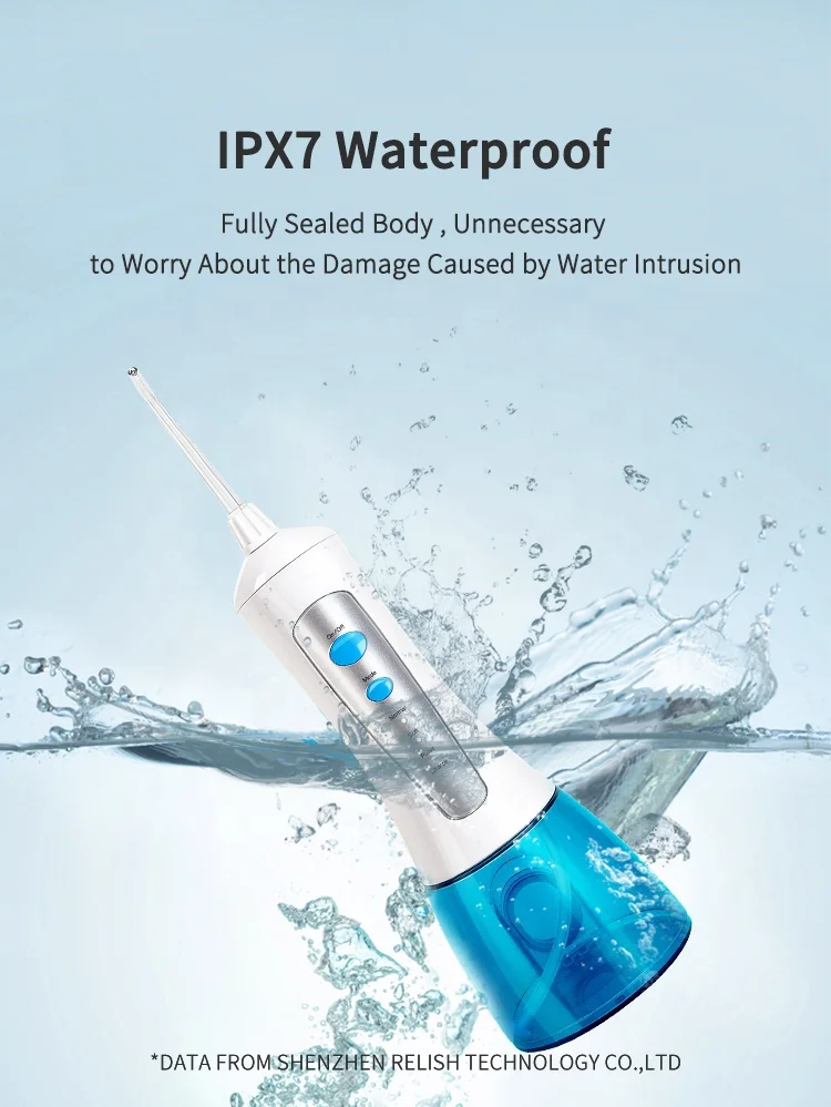 New electric cordless water flosser for teeth whitening and oral cleaning