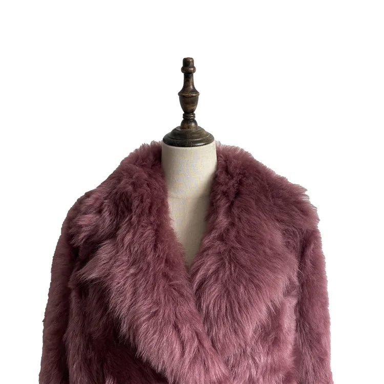 Wholesale custom trendy professional made 2021 quality ladies winter tuscana fur short coats