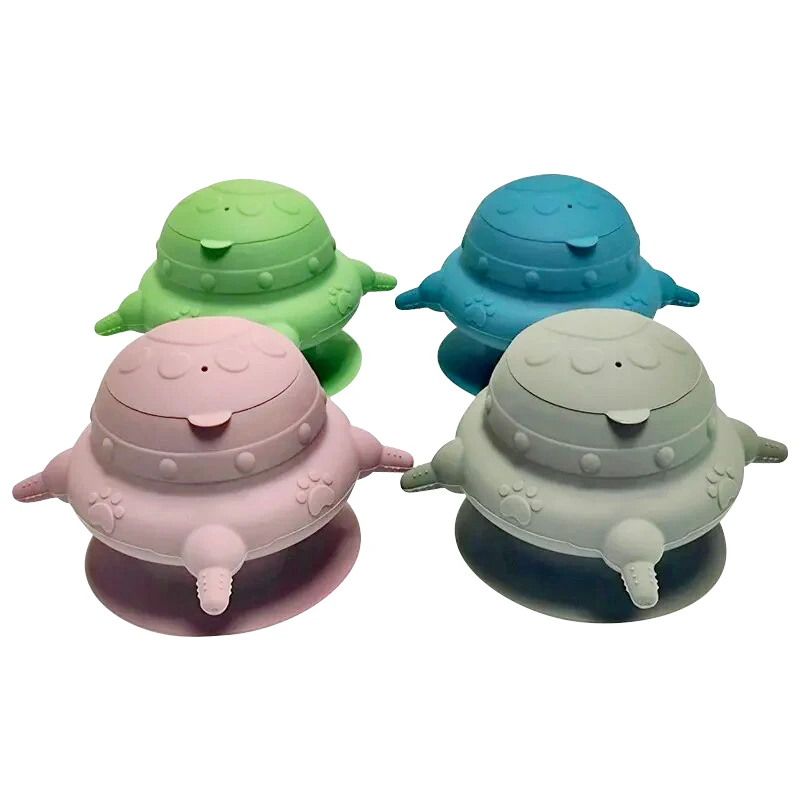 New Arrival  Silicone Puppy Suction Nursing Feeder with 4 Nipples, 240ML Pet Feeding Station for Kittens, Puppies and Rabbits