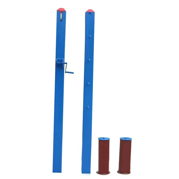 China Factory Price Inground Steel Tennis Training Equipment Tennis Posts and Net