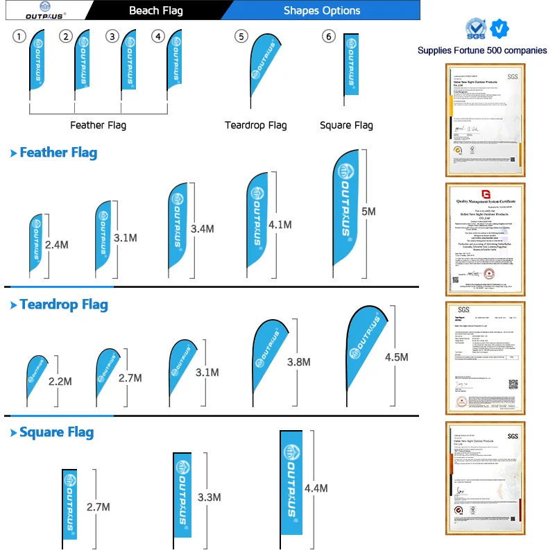 Banners Beach Flags  Double Sides Printing Rectangular Feather Flag Teardrop Beach Flag With Logo Custom Print