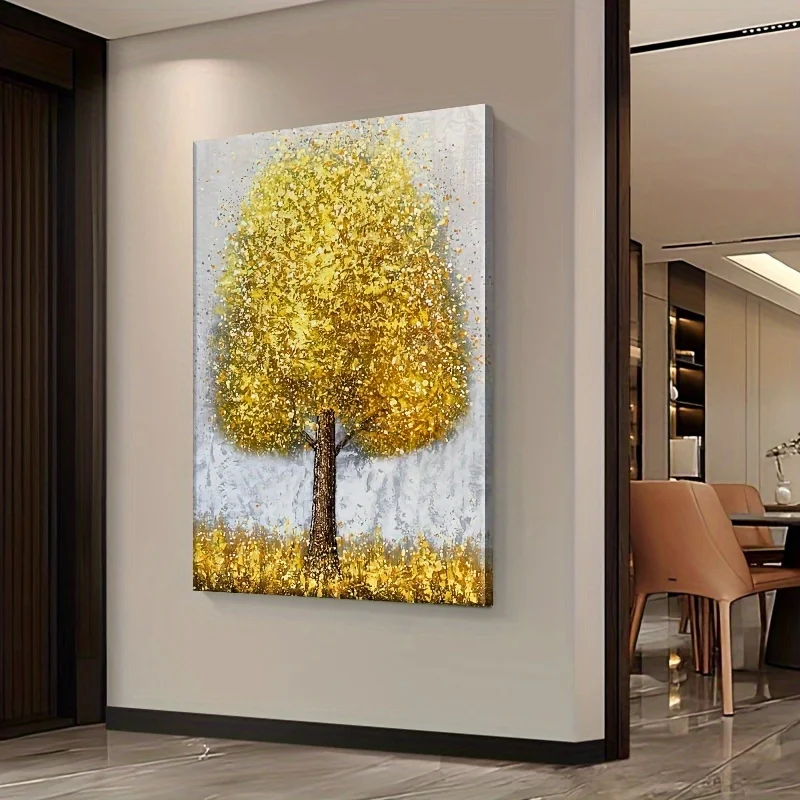 Custom 100% Hand Painted Home Decor Tree Wall Art Decor Pictures Handmade Canvas Artwork Hand Oil Painting