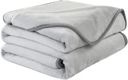 China factory wholesale custom super soft plaid flannel blanket coral fleece blanket