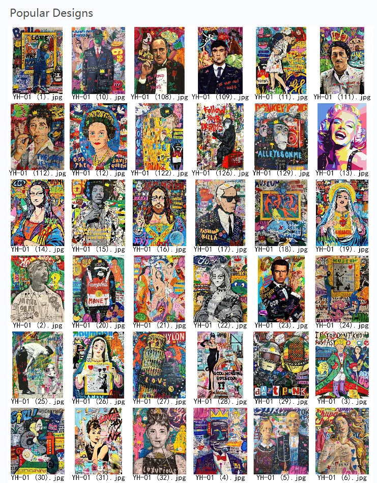 Living Room Street Pop Art Picture Canvas Prints Poster Graffiti Art for Wall Decoration