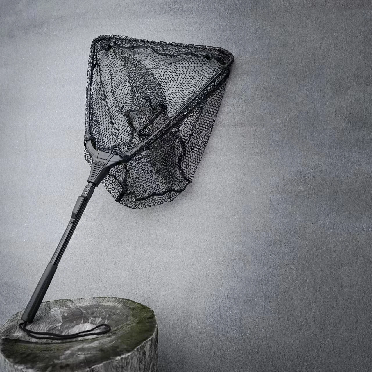 Wholesale Fishing Tackle Collapsible Nylon Aluminum Alloy Manual Big Net Dip Tuck Net Spoon Fishing Net Red De Pesca Pescar