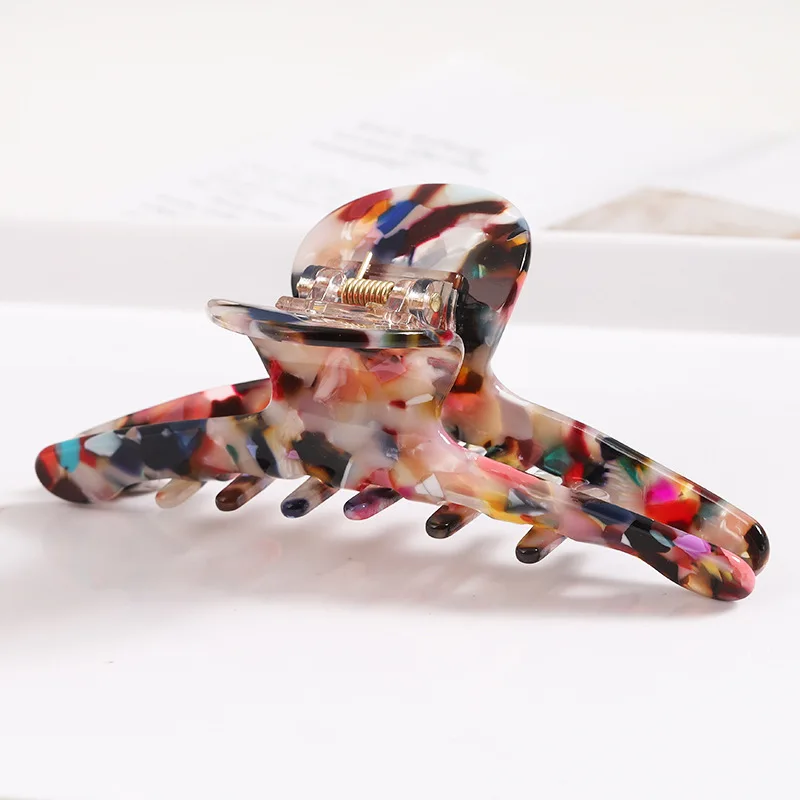 New Design celluloid Leopard Fashion Accessories tortoise Barrettes Big Banana Hair Clip Claw for Women