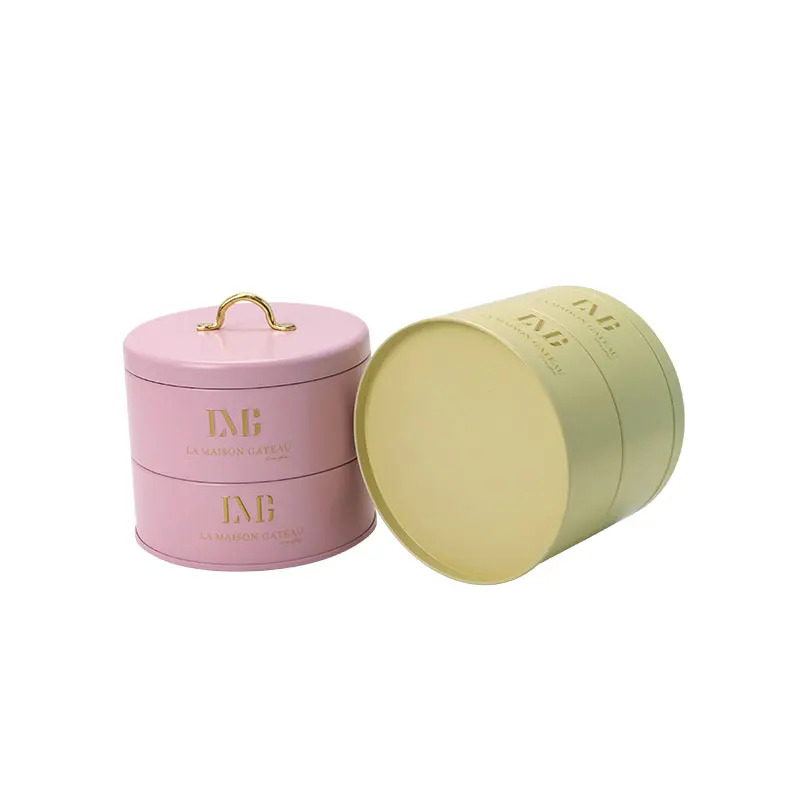 Custom Sweet Metal Box Colorful Coffee Tea Candy Empty Cookie Tinplate Can  Metal cans for sweets