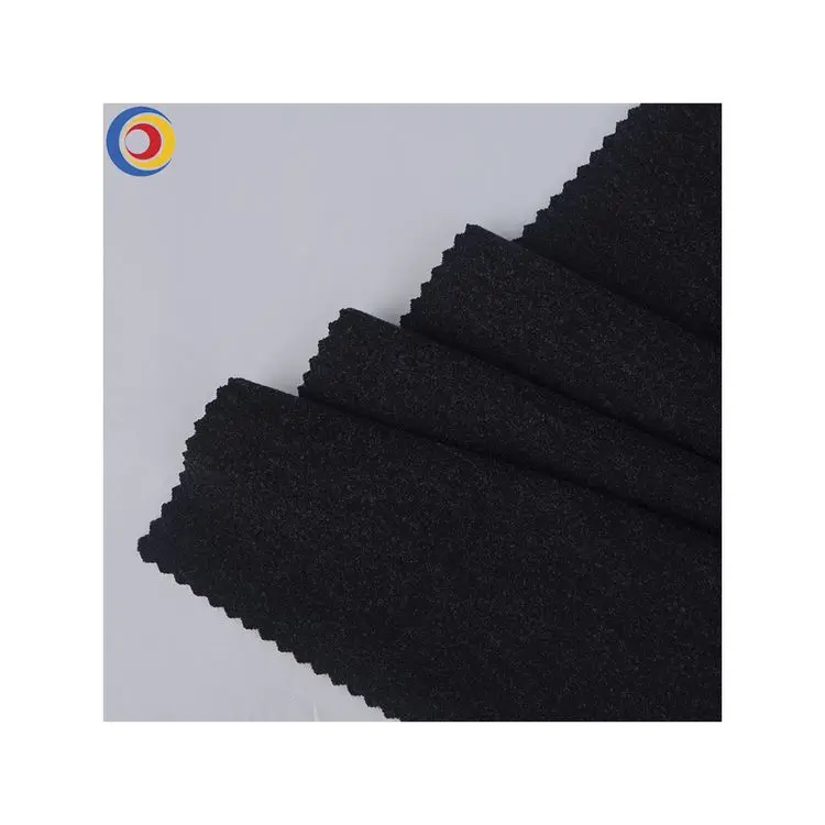 Textured Alpaca Rayon Polyester Blend Fabrics Knit Breathable Warm Thermal Underwear Fabric