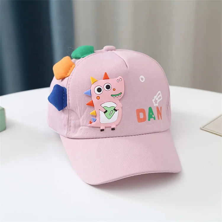 Spring and Autumn 3-6 Years Old Boys And Girls Hats Cartoon Dinosaur DAN Duck Hat Baseball Hat Sun Visor