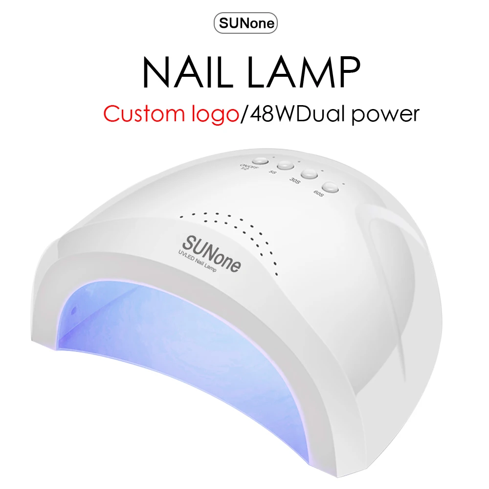 SUN ONE UV LED Nail Lamp Gel Nail Light for Nail Polish 24W/48W USB Dual Mode Switching UV Dryer with 3 Timers SUNone