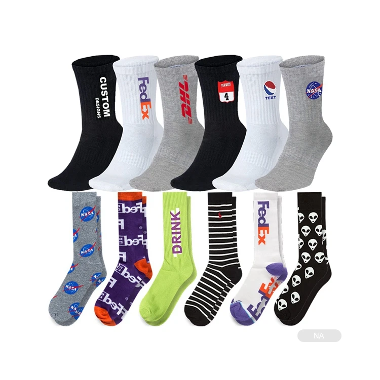 JD- O117 custom skate socks custom skateboard socks custom skate socks black