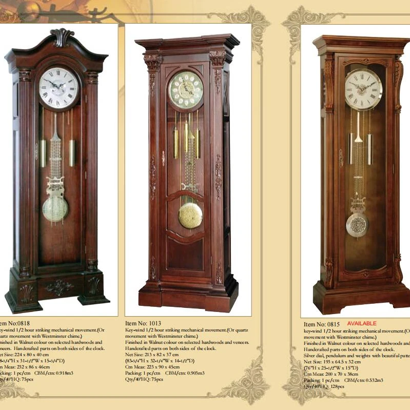 Зеркальные напольные часы для гостиной, часы-дедушки с механическим или кварцевым механизмом