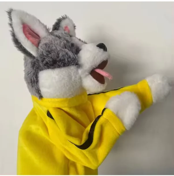 Electric Boxing Dog Doll Husky Voice Puppet Funny Big Battle Creative Interactive Plush Toy with Electronics