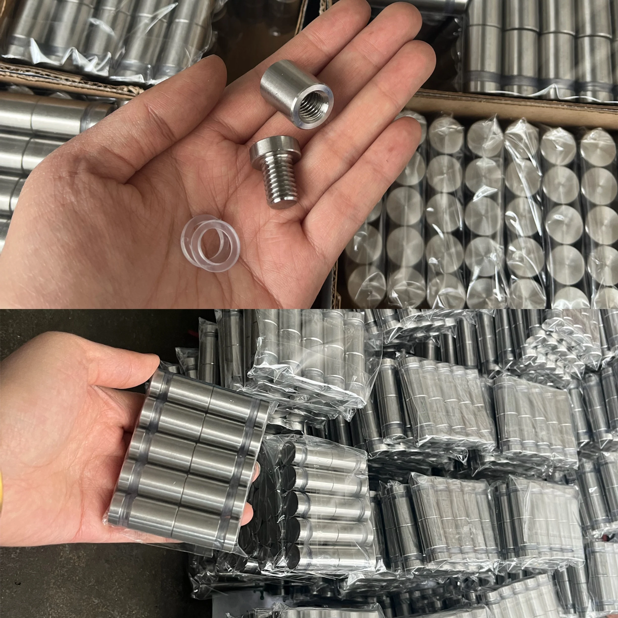 Factory price Adjustable Stainless Steel Glass Sign Standoff Spacer Standoff Screw Sign Standoff Screws