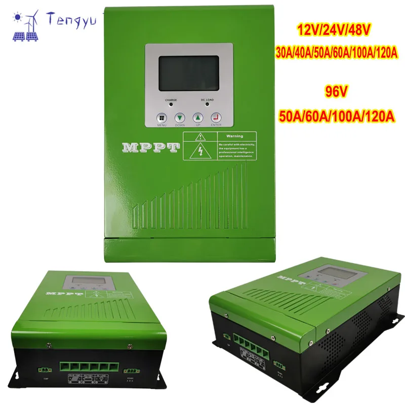 Tengyu MPPT  12V/24V/48V  96V solar charge controller 30A 40A 50A 60A 100A 120A  MPPT Solar  Charge Controller Solar Regulator