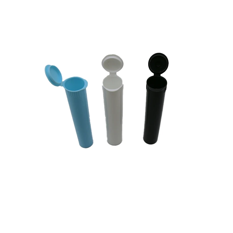 Custom Smell Proof Child Resistant Squeeze Pop Top Tube Pre  Plastic Tubes With Package Pop Top Tubes