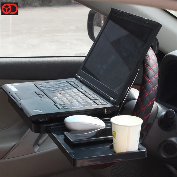  2021 Universal Laptop Ipad Car food table Food eating hook on steering Wheel car tray for