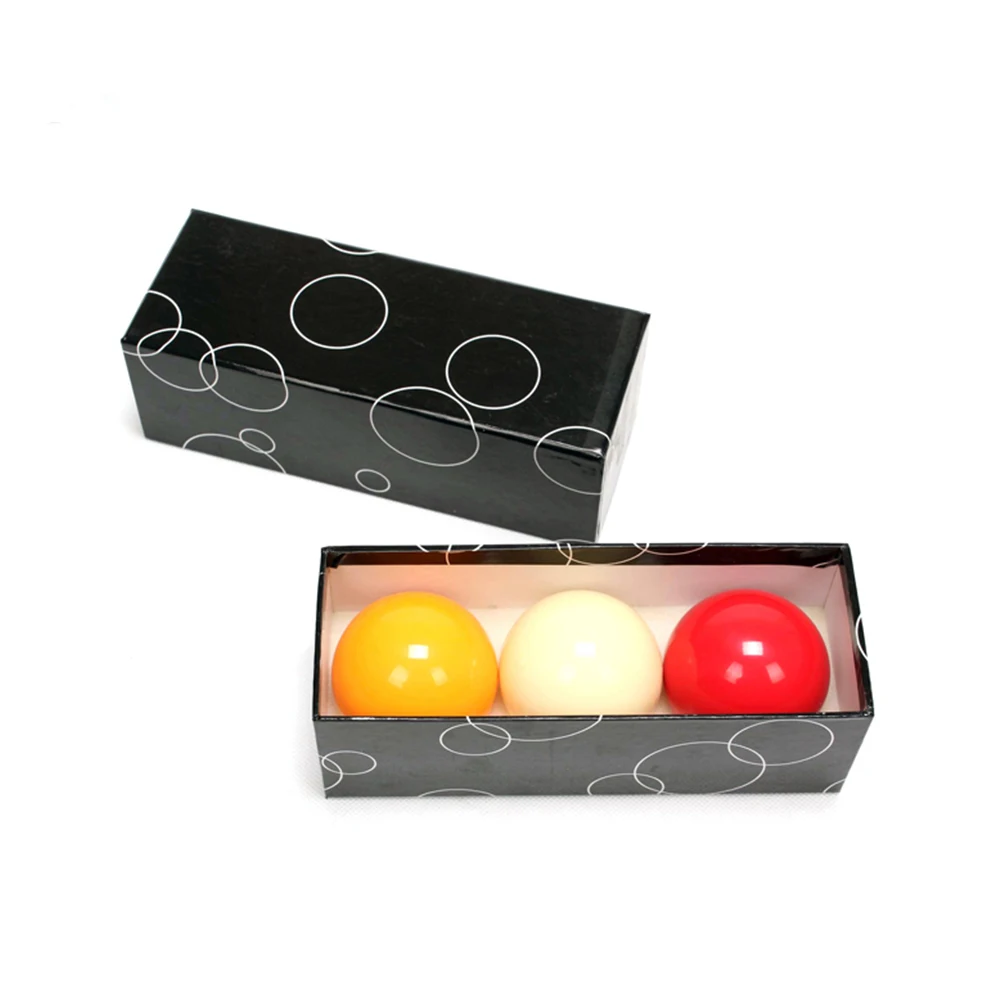 Cheap 3pcs carom balls de billar Imported resin carom balls 3 colors carom ball set