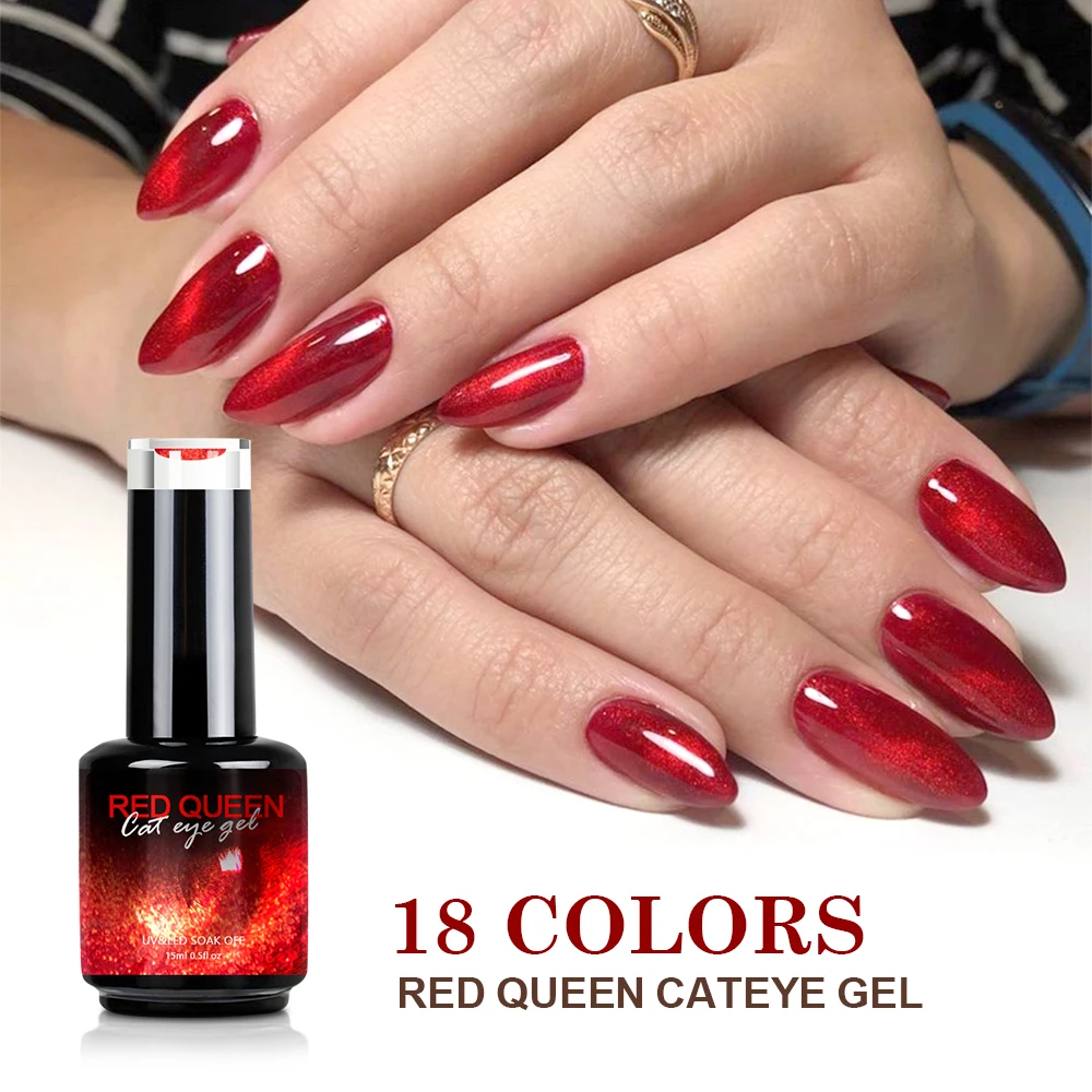 Wholesale 9D RED Crystal Cat Eye Gel Nail Polish