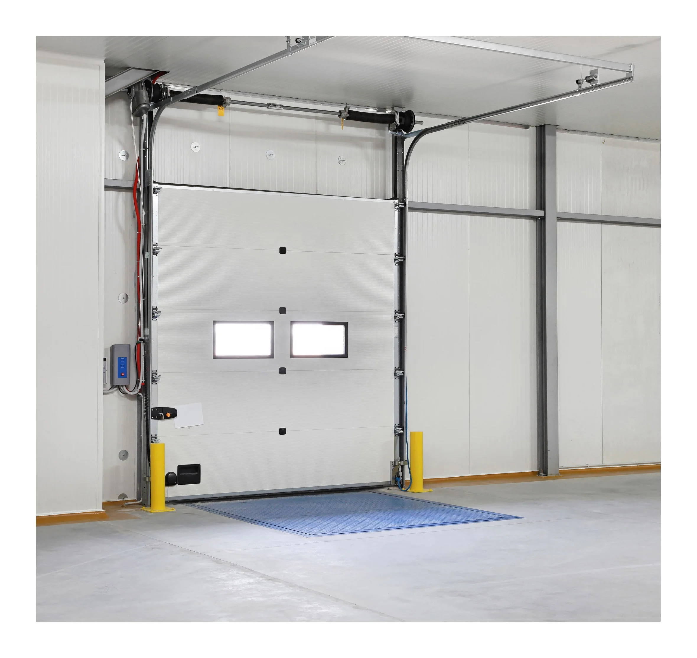 Steel Double Panel Warehouse Insulate Sectional Industrial Door