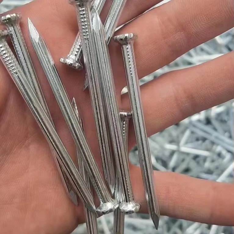 China Manufacturer Guangzhou Tangshan 25mm 30mm Twisted Shank Concrete Nail 10Cm Length Concrete Nails Sale for South America