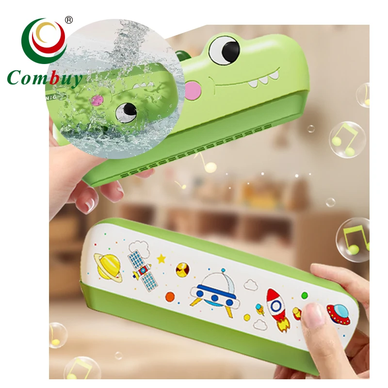 16 hole children musical instrument cartoon plastic toy harmonica