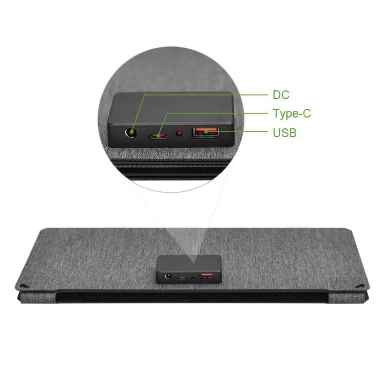 Outdoor camping Ip68 small foldable solar panel 30w monocrystalline silicon portable solar panel