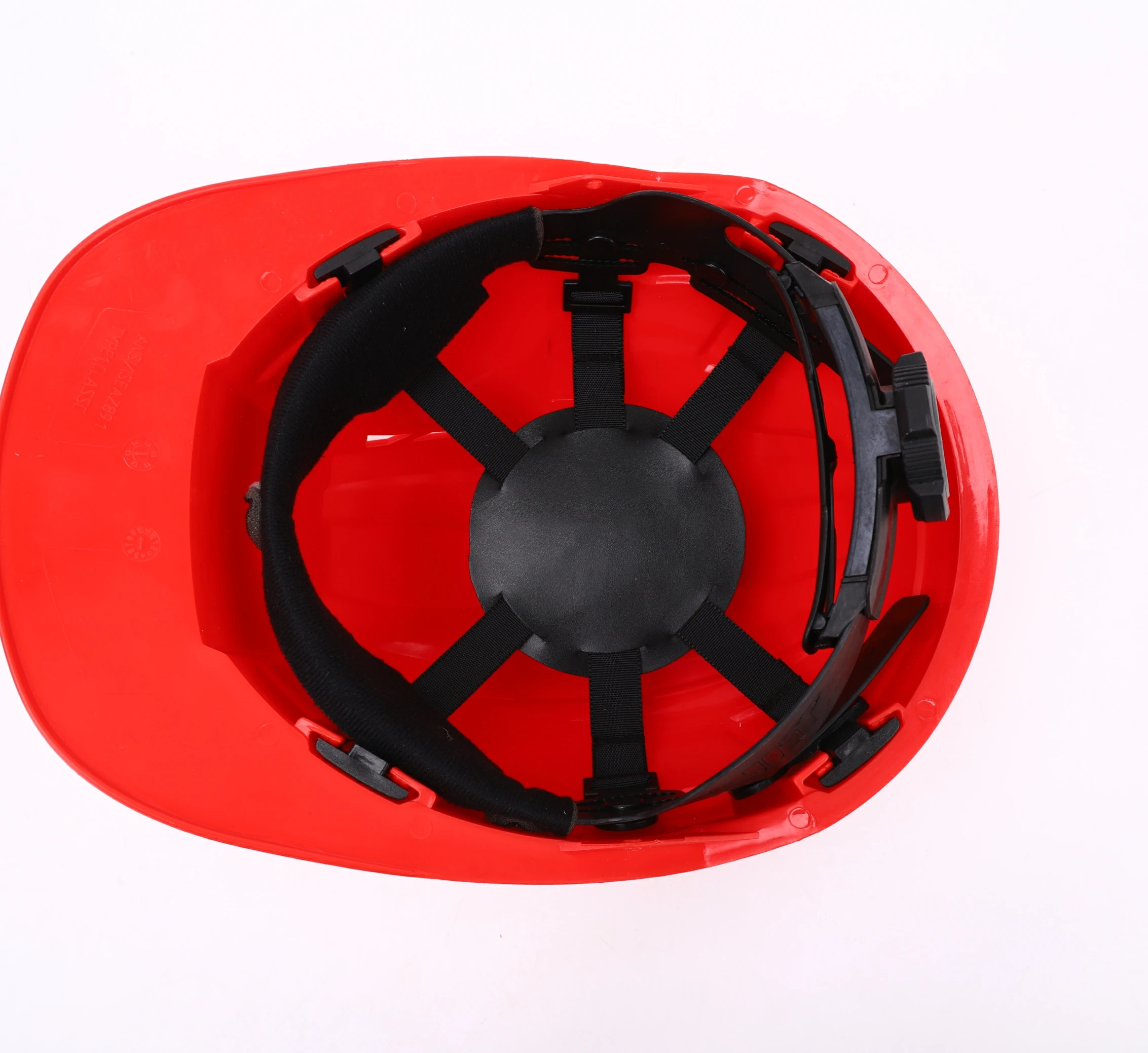 T018 HDPE CE EN397 workshop mining construction industrial  standard safety helmet with goggles