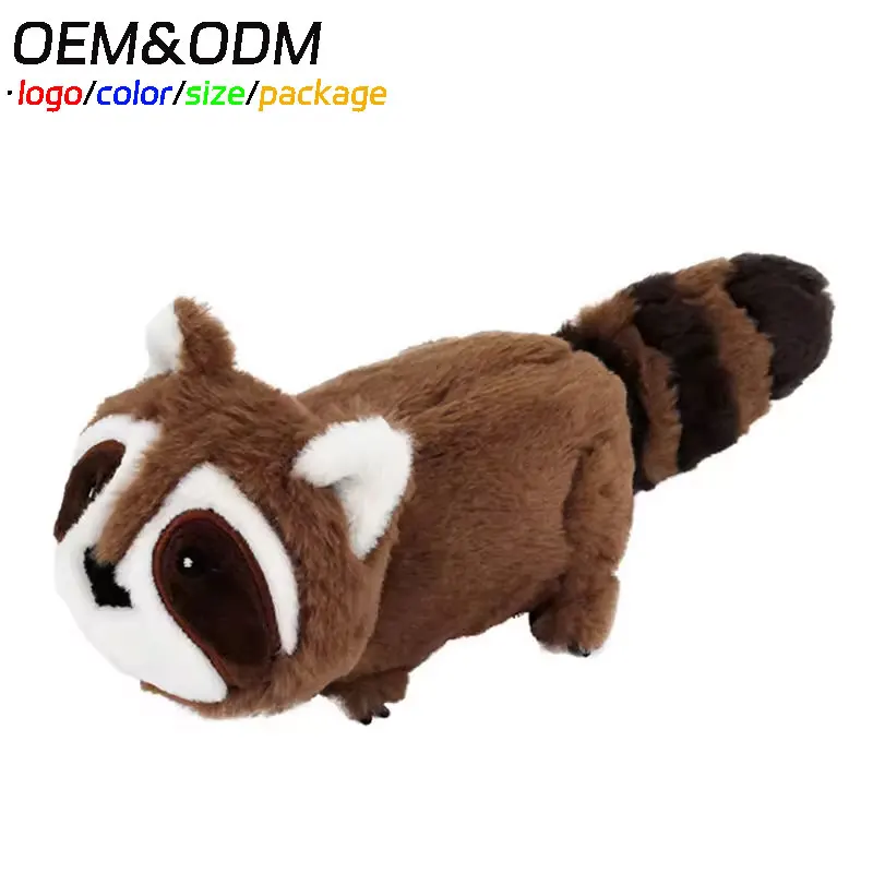 Soft Faux Rabbit Fur Built-in Electric Movement Custom Plush Toy Interactive Wagging Tail Rechargeable Pet Chew Toys